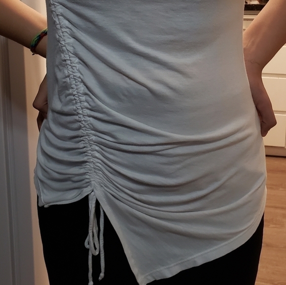 Zara Asymmetrical Top, Color White, Size S - Picture 9 of 9